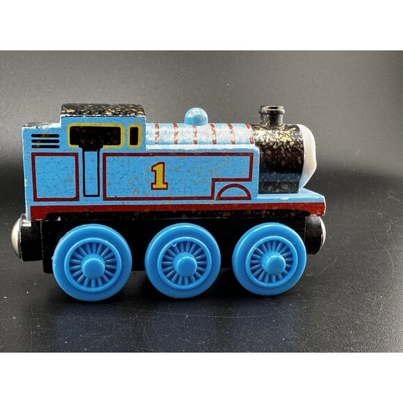 Gold Dust Thomas The Train Wooden Railway Vtg 2003 Learning Curve Engine - Picture 8 of 15
